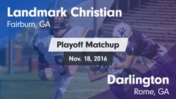 Matchup: Landmark Christian vs. Darlington  2016