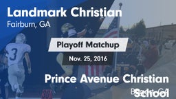 Matchup: Landmark Christian vs. Prince Avenue Christian School 2016