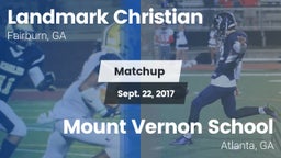 Matchup: Landmark Christian vs. Mount Vernon School 2017