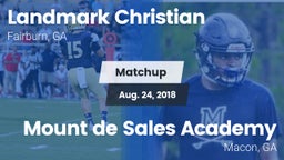 Matchup: Landmark Christian vs. Mount de Sales Academy  2018