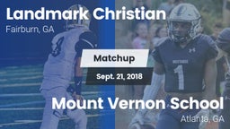 Matchup: Landmark Christian vs. Mount Vernon School 2018