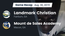 Recap: Landmark Christian  vs. Mount de Sales Academy  2019