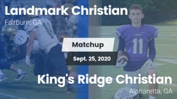 Matchup: Landmark Christian vs. King's Ridge Christian  2020
