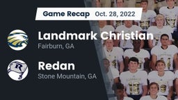 Recap: Landmark Christian  vs. Redan  2022