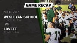 Recap: Wesleyan School vs. Lovett  2017