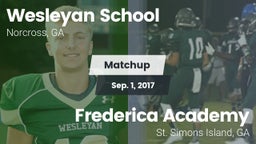 Matchup: Wesleyan School vs. Frederica Academy  2017