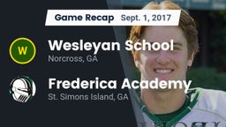 Recap: Wesleyan School vs. Frederica Academy  2017