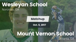 Matchup: Wesleyan School vs. Mount Vernon School 2017