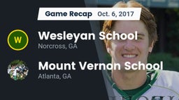 Recap: Wesleyan School vs. Mount Vernon School 2017