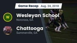 Recap: Wesleyan School vs. Chattooga  2018