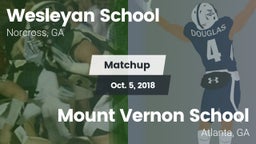 Matchup: Wesleyan School vs. Mount Vernon School 2018