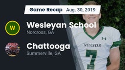 Recap: Wesleyan School vs. Chattooga  2019