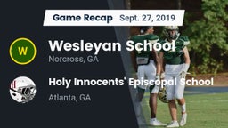 Recap: Wesleyan School vs. Holy Innocents' Episcopal School 2019