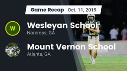 Recap: Wesleyan School vs. Mount Vernon School 2019