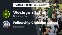 Recap: Wesleyan School vs. Fellowship Christian School 2019