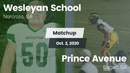 Matchup: Wesleyan School vs. Prince Avenue  2020