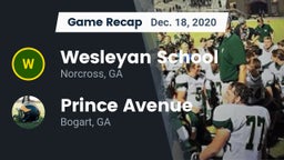 Recap: Wesleyan School vs. Prince Avenue  2020