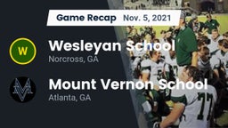 Recap: Wesleyan School vs. Mount Vernon School 2021