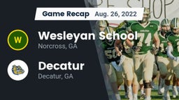 Recap: Wesleyan School vs. Decatur  2022