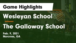 Wesleyan School vs The Galloway School Game Highlights - Feb. 9, 2021