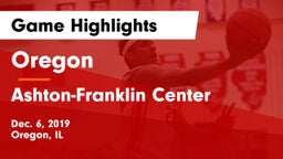 Oregon  vs Ashton-Franklin Center  Game Highlights - Dec. 6, 2019