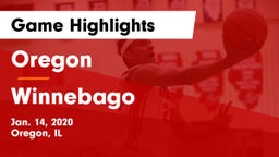 Oregon  vs Winnebago  Game Highlights - Jan. 14, 2020