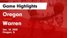 Oregon  vs Warren Game Highlights - Jan. 18, 2020