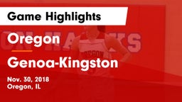 Oregon  vs Genoa-Kingston  Game Highlights - Nov. 30, 2018