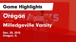 Oregon  vs Milledgeville Varsity Game Highlights - Dec. 20, 2018