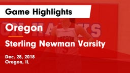 Oregon  vs Sterling Newman Varsity Game Highlights - Dec. 28, 2018