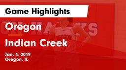 Oregon  vs Indian Creek Game Highlights - Jan. 4, 2019