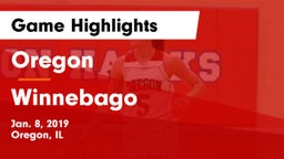 Oregon  vs Winnebago  Game Highlights - Jan. 8, 2019