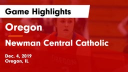 Oregon  vs Newman Central Catholic  Game Highlights - Dec. 4, 2019