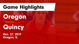 Oregon  vs Quincy Game Highlights - Dec. 27, 2019