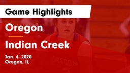 Oregon  vs Indian Creek  Game Highlights - Jan. 4, 2020