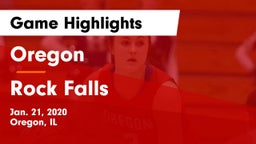 Oregon  vs Rock Falls  Game Highlights - Jan. 21, 2020