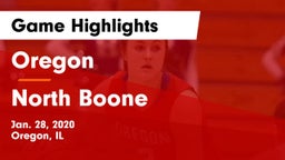 Oregon  vs North Boone  Game Highlights - Jan. 28, 2020
