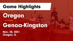 Oregon  vs Genoa-Kingston  Game Highlights - Nov. 20, 2021