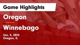Oregon  vs Winnebago  Game Highlights - Jan. 5, 2024