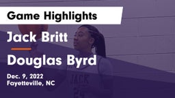 Jack Britt  vs Douglas Byrd Game Highlights - Dec. 9, 2022