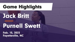 Jack Britt  vs Purnell Swett  Game Highlights - Feb. 15, 2023