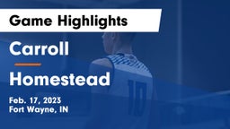 Carroll  vs Homestead  Game Highlights - Feb. 17, 2023