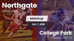 Matchup: Northgate High vs. College Park  2016