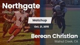 Matchup: Northgate High vs. Berean Christian  2016