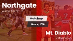 Matchup: Northgate High vs. Mt. Diablo  2016