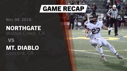 Recap: Northgate  vs. Mt. Diablo  2016