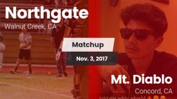Matchup: Northgate High vs. Mt. Diablo  2017