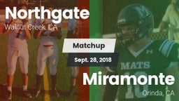 Matchup: Northgate High vs. Miramonte  2018