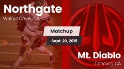 Matchup: Northgate High vs. Mt. Diablo  2019
