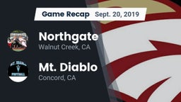 Recap: Northgate  vs. Mt. Diablo  2019